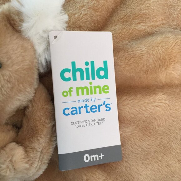 Carters Child of Mine Brown Koala Lovey 13" Baby Security Blanket Satin Back NWT - Picture 5 of 8